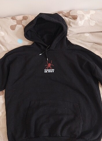 Trendyol & Milla Siyah kapşonlu sweatshirt