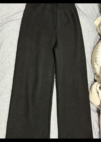 Siyah Kadın Regular Fit Spor Kumaş Pantolon - Görsel 3