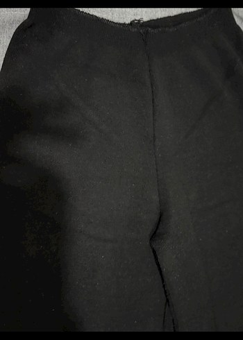 Siyah Kadın Regular Fit Spor Kumaş Pantolon - Görsel 2