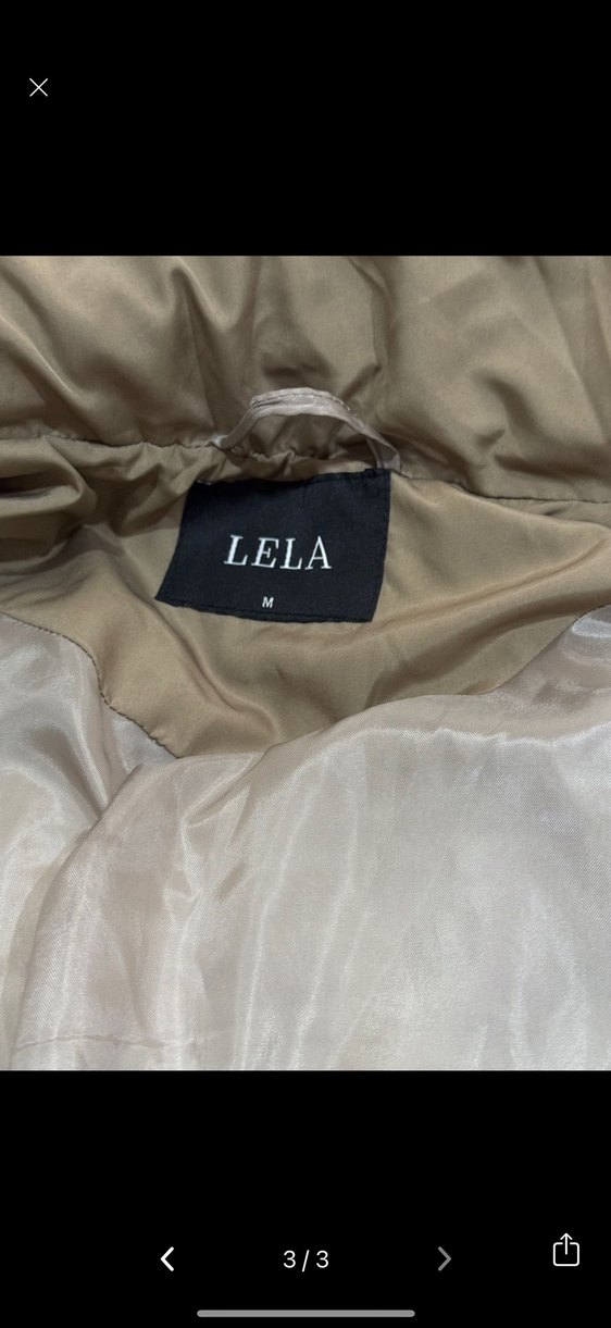 Bej Kadın Kışlık Mont Kürklü Kapüşonlu - Görsel 2