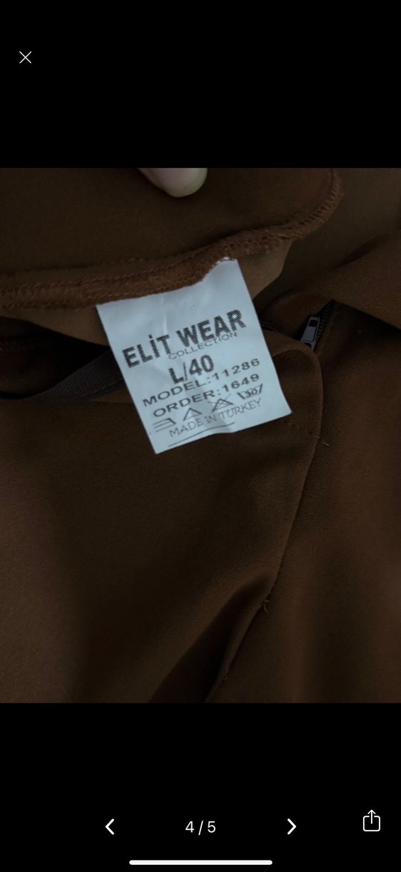 Kadın Kahverengi Midi Kumaş Pantolon - Görsel 3