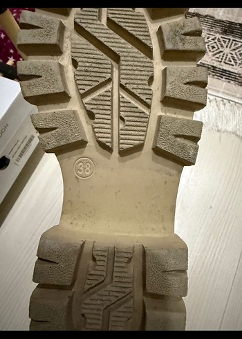 Bej Deri Kadın Platform Topuklu Bot - Görsel 3