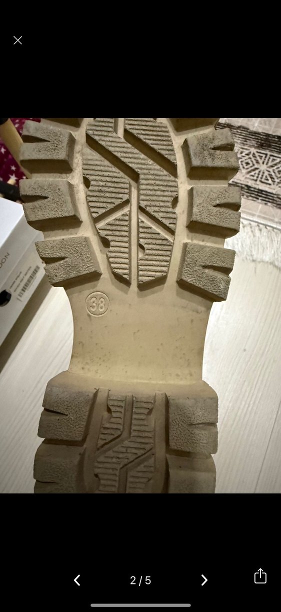 Bej Deri Kadın Platform Topuklu Bot - Görsel 3