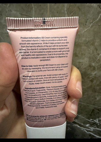 Orta Tonlu Pastel Bej BB Krem SPF50+ - Görsel 2