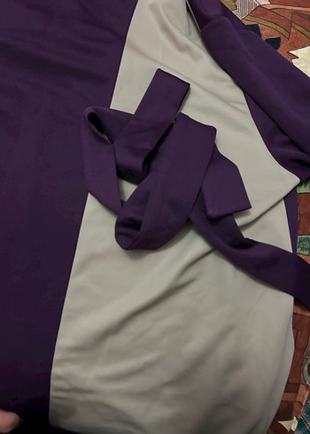 Mor Bohem Uzun Kadın Elbisesi - Görsel 5