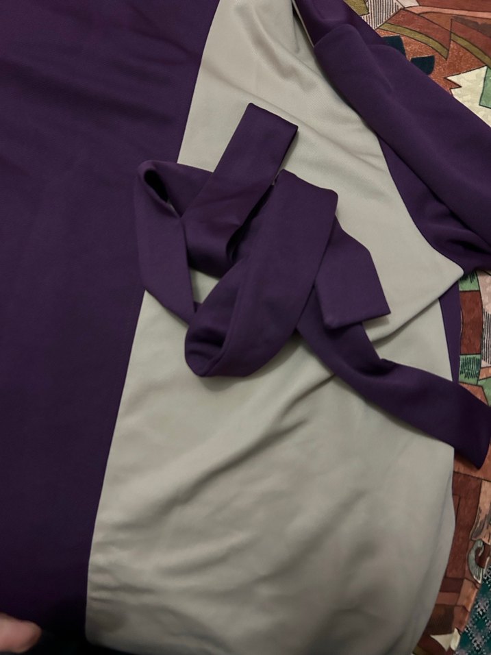 Mor Bohem Uzun Kadın Elbisesi - Görsel 5