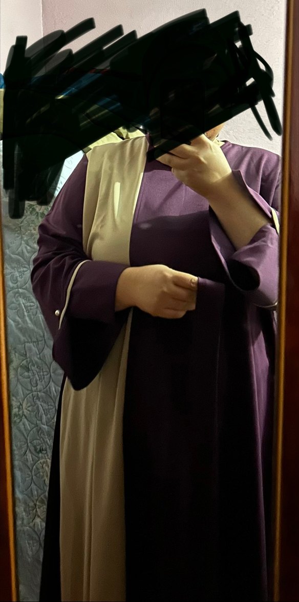 Mor Bohem Uzun Kadın Elbisesi - Görsel 2