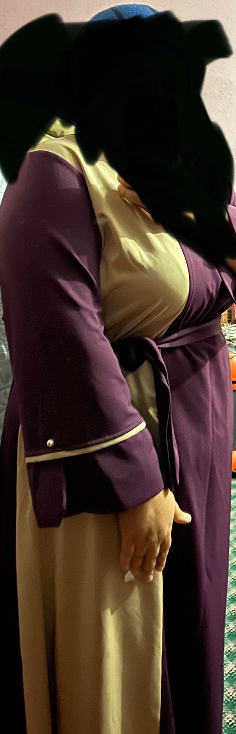 Mor Bohem Uzun Kadın Elbisesi - Görsel 4