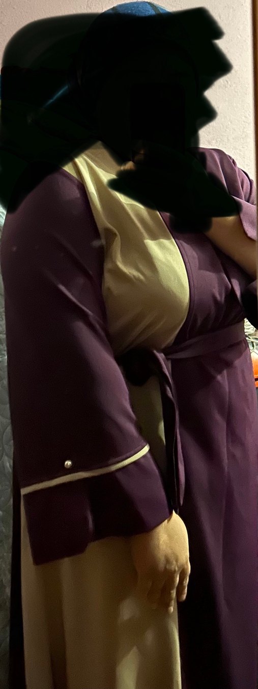 Mor Bohem Uzun Kadın Elbisesi - Görsel 3