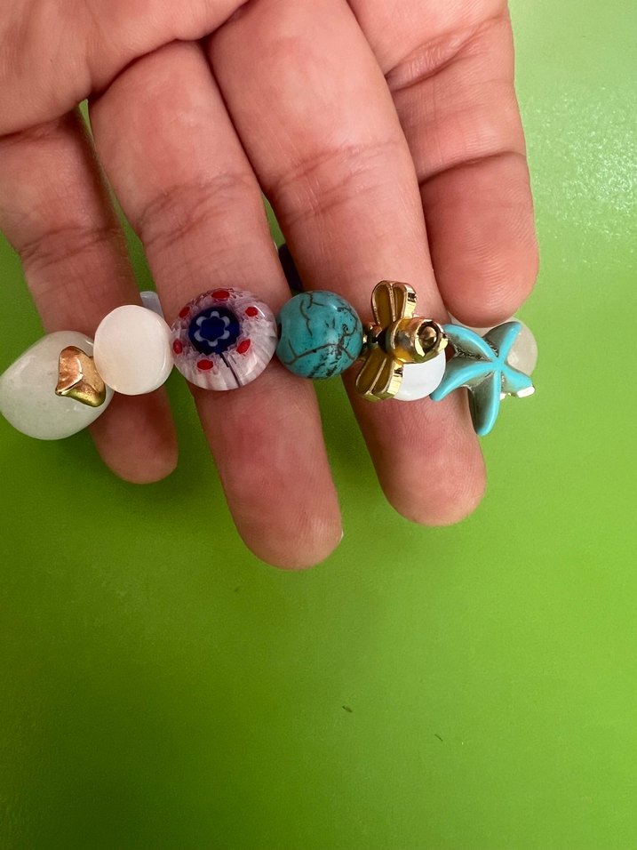 Doğal taşlar tasarım şans Kadın Bilekliği - Görsel 3