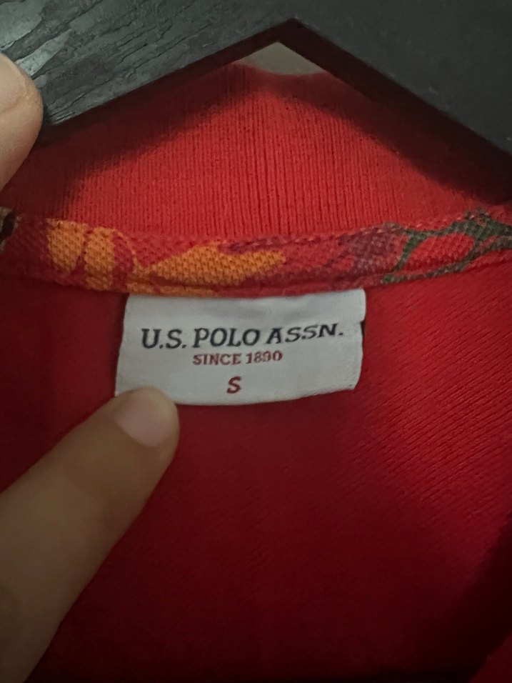 Kız Çocuk Kırmızı Polo Yaka Tişört - Görsel 4