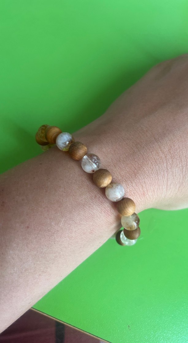 Sitrin ve ceviz ağacı Bohem Bileklik - Görsel 2