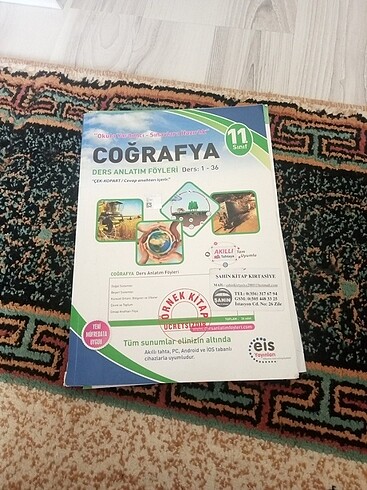 Eis Yayınları coğrafya 11 sınıf kitabı test kitabı