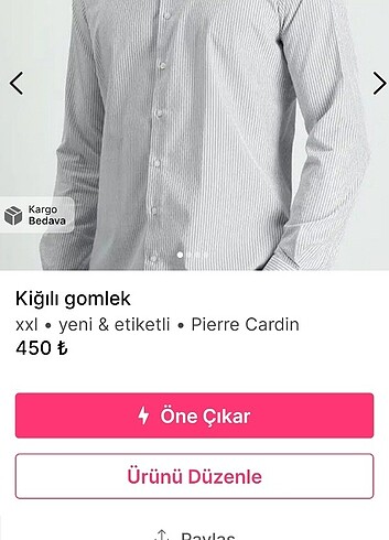 Kiğılı 2 adet gomlek