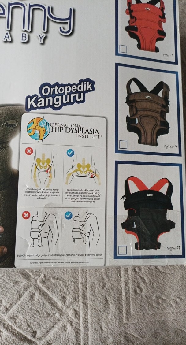 Nenny Baby Ortopedik Gri Kanguru - Görsel 3