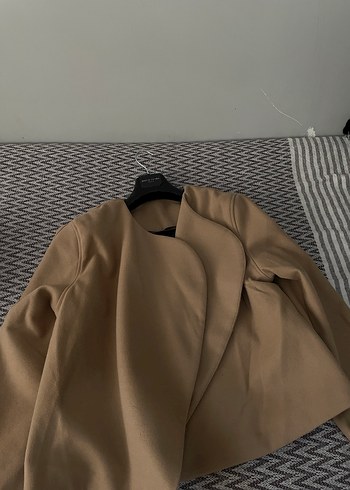H&M Bej Kadın Midi Kaban manuka muadil