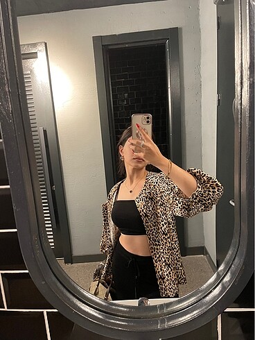 Zara leopar gömlek