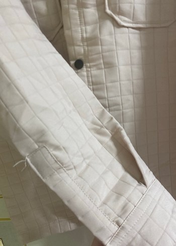 Düğmeli Bej Keten erkek  Ceket - Görsel 3