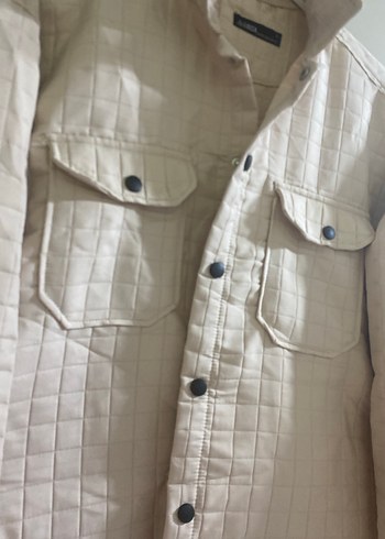 Düğmeli Bej Keten erkek  Ceket - Görsel 6