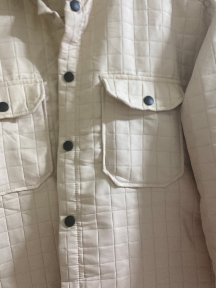 Düğmeli Bej Keten erkek  Ceket - Görsel 2