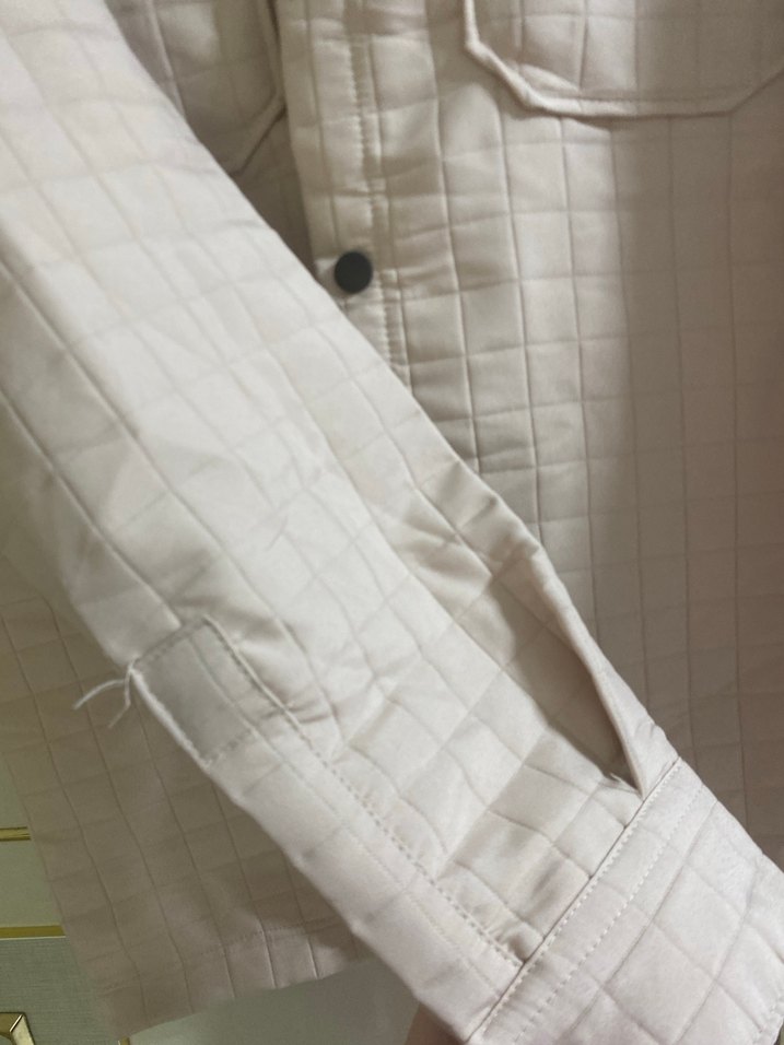 Düğmeli Bej Keten erkek  Ceket - Görsel 3