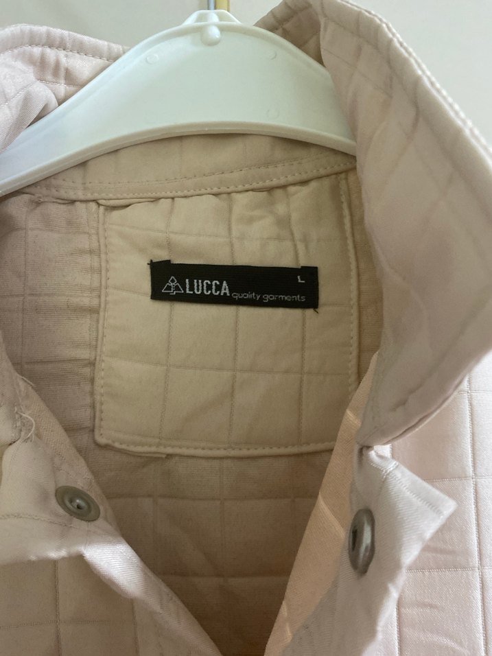 Düğmeli Bej Keten erkek  Ceket - Görsel 4