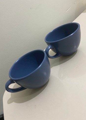 Mavi Seramik İki Kupa - Görsel 3