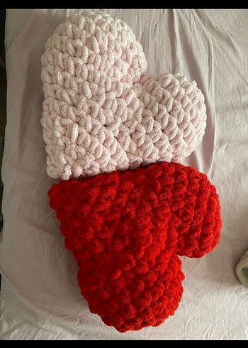 Nakışlı Kalp Şekilli Yastıklar - Görsel 7