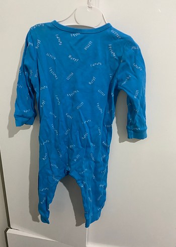 Mavi Baskılı Fermuarlı Bebek Tulum LC Waikiki - Görsel 4