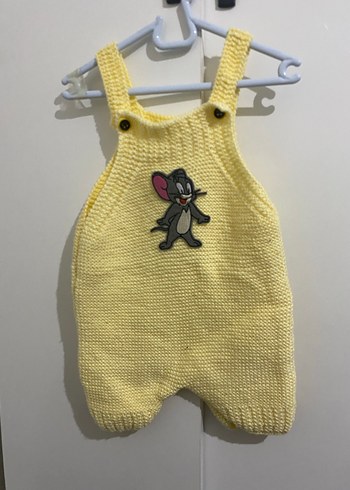 Sarı Nakışlı Bebek Önlüğü - Görsel 2