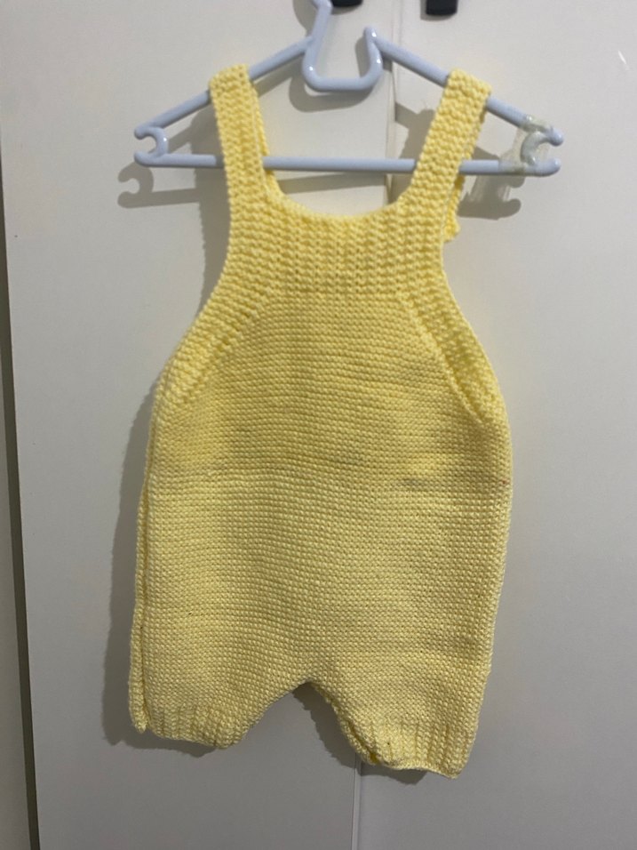 Sarı Nakışlı Bebek Önlüğü - Görsel 5