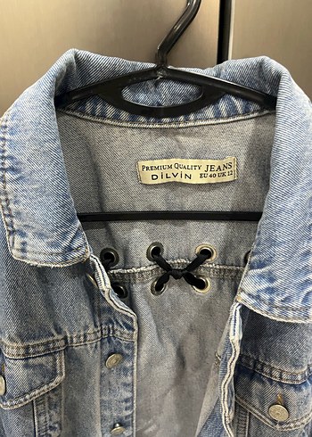 Dilvin uzun kot ceket - Görsel 3