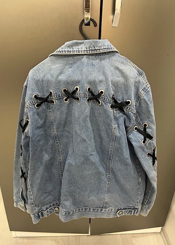 Dilvin uzun kot ceket - Görsel 4