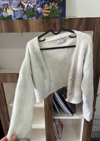 Bershka peluş hırka - Görsel 2