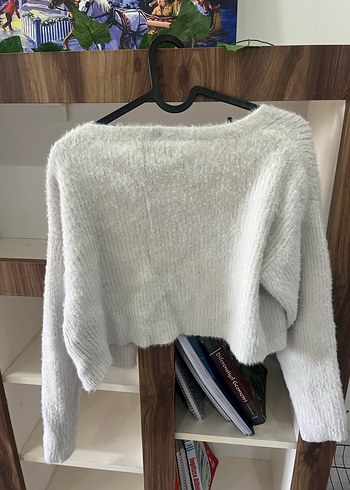 Bershka peluş hırka - Görsel 4