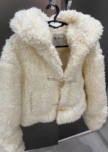 Beyaz Peluş Kadın Ceket - Görsel 2