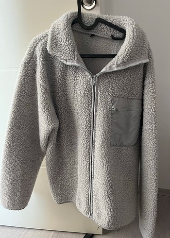 Gri Peluş Milla Ceket - Görsel 2