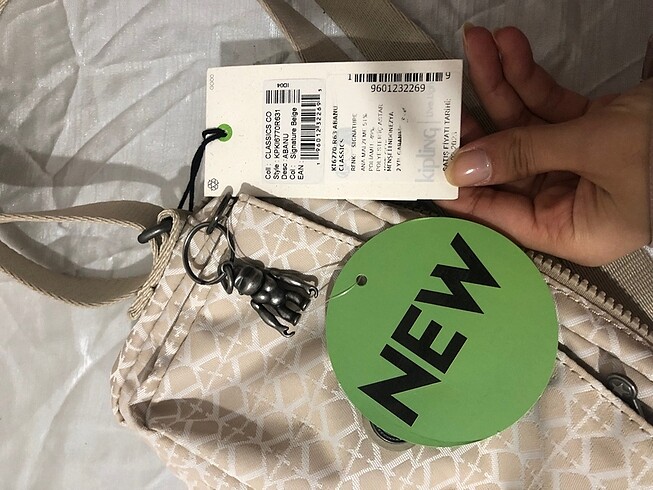 ETİKETLİ KİPLİNG ÇANTA - Görsel 6