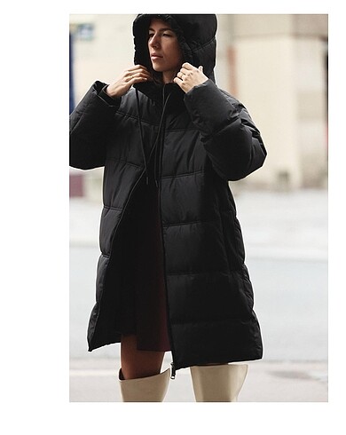 Zara #zara etiketli su ve rüzgar geçirmez mont