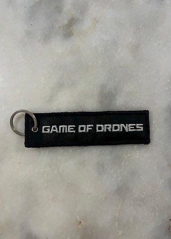 Game Of Drones Siyah Deri Anahtarlik