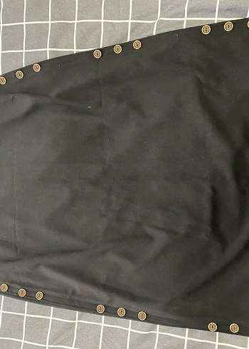 Düz Siyah Midi Kalem Etek - Görsel 2