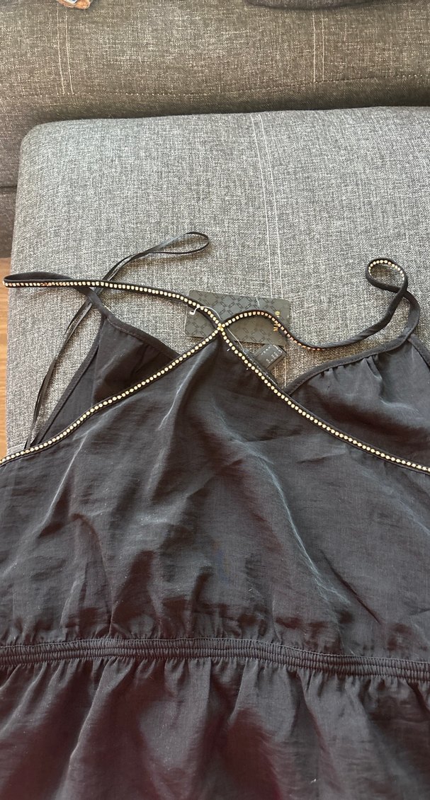 Siyah Zincir Detaylı Kadın Vücut Zinciri - Görsel 3