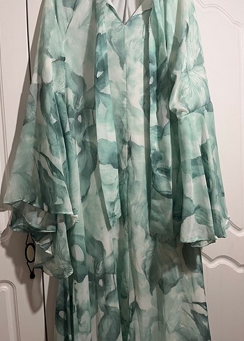 xl Beden turkuaz Renk Lady elbise