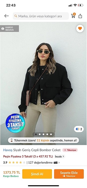 Bomber ceket