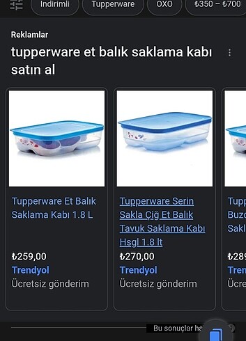 Tupperware Et Saklama Kabı 1.8 lt