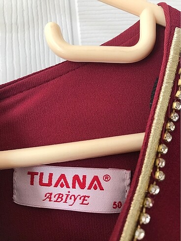 50 Beden Bordo abiye
