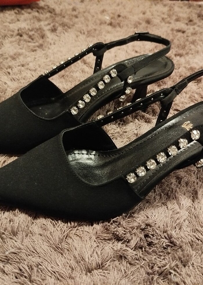 Taşlı abiye ayakkabı - Görsel 2