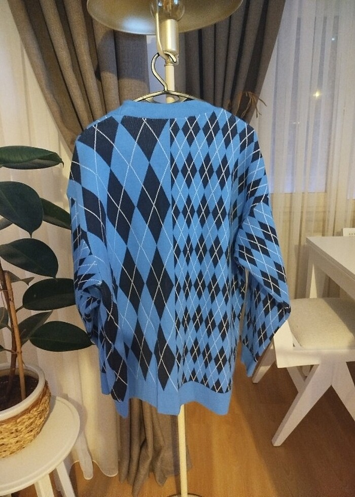 Oversize kalın dokulu hırka - Görsel 2