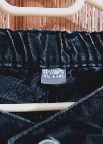 Koyu gri Bol Kesim Denim Pantolon - Görsel 2