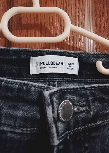 Gri Midi Uzunlukta Kadın Denim Pantolon - Görsel 2